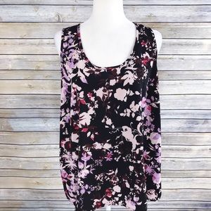 Nordstrom Halogen Floral Sleeveless Flowy Blouse